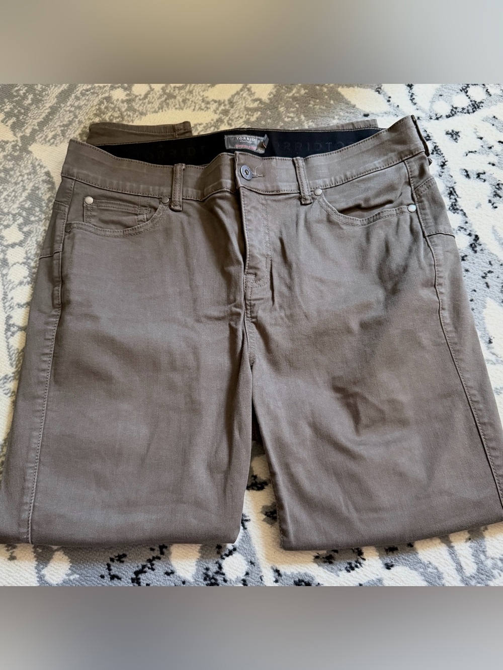 torrid Bombshell Skinny Jeans in Dark Olive